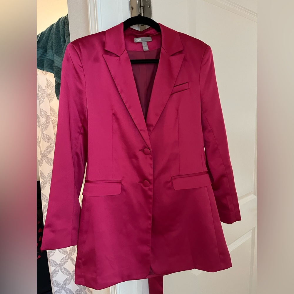 ASOS Satin Pink Blazer/mini dress